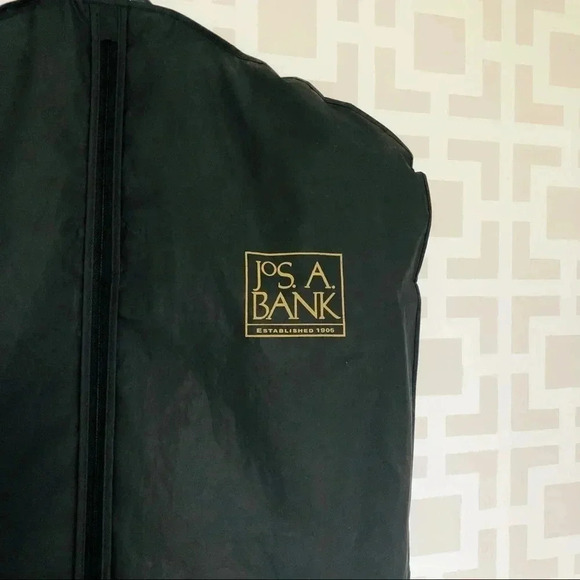 Jos A Bank Taupe Tan 2 Piece Suit Jacket and Pants 40L and 34L Wool Silk Blend - Picture 10 of 11